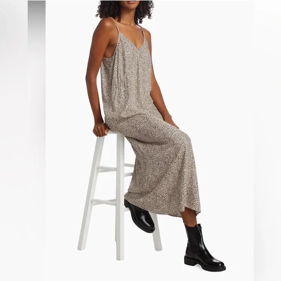 LN Jenni Kayne perfect fitting womens cream leopard slipdress, viscose size XXL - Picture 3 of 14